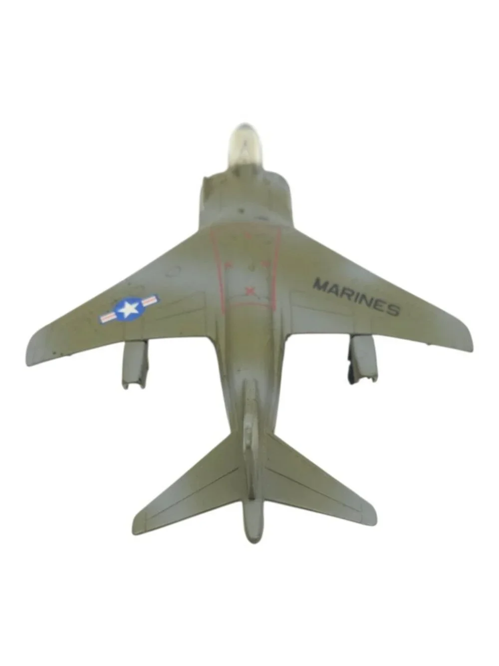 ERTL US Marines AV-8B Harrier Jet Diecast Vintage Model Military Airplane Toy